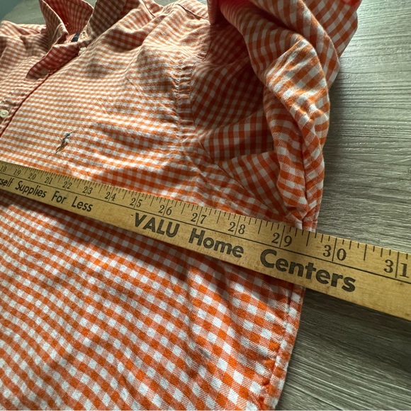 Ralph Lauren Big & Tall Button Down - Orange Plaid - Picture 5 of 7